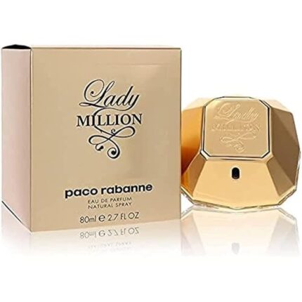 Lady Million by Paco Rabanne Eau de Parfum for Women – 2.7 oz / 80 ml